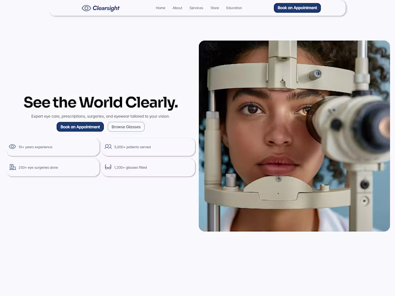 Cover image for ClearSight Website Development