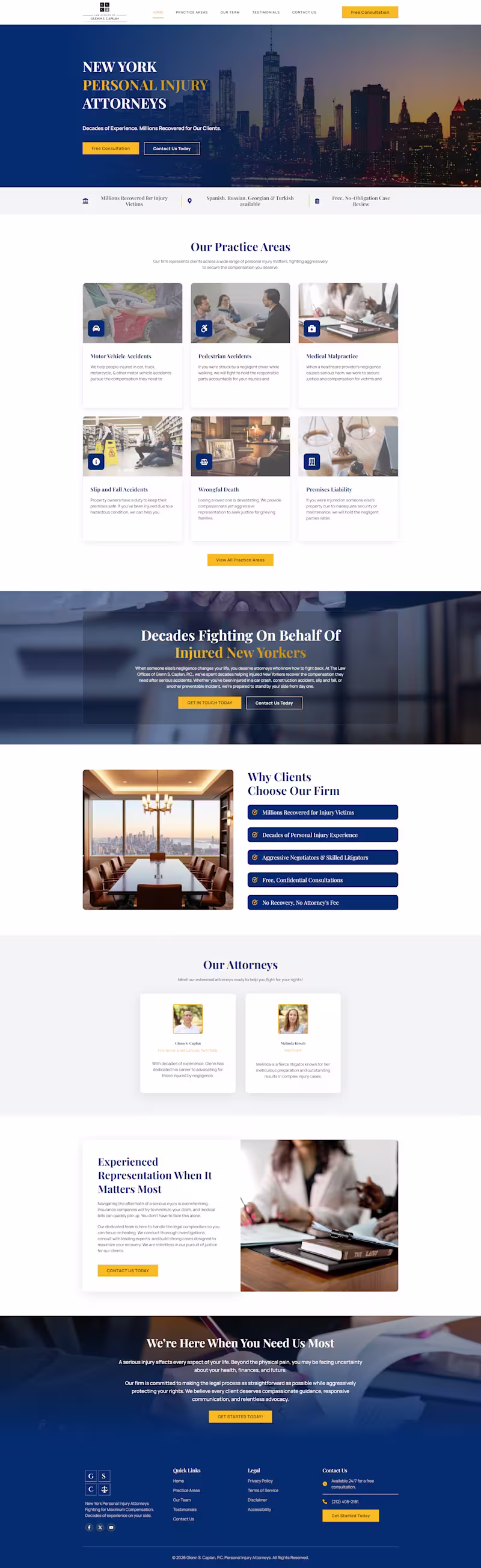 Cover image for Personal Injury Law Firm Website - WordPress