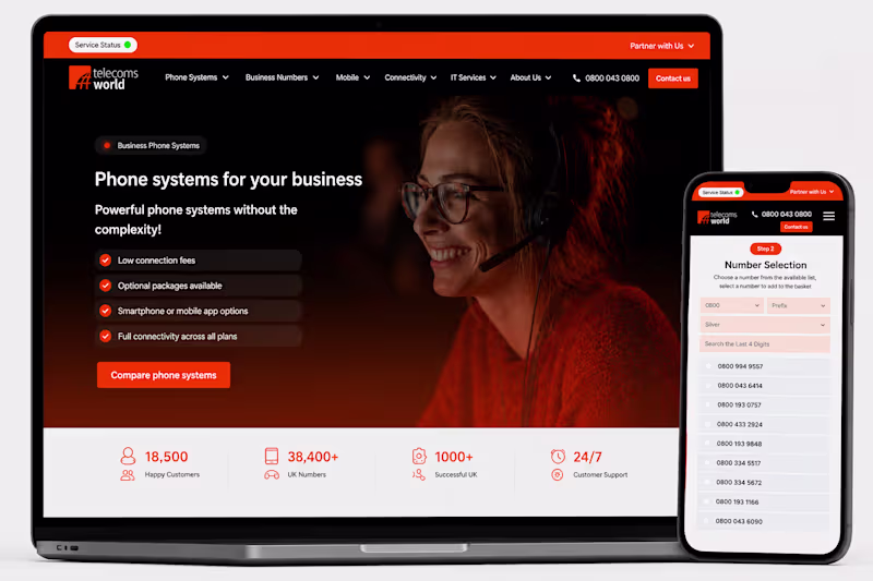 Cover image for Telecoms World: Webflow Website & Call Tracking System