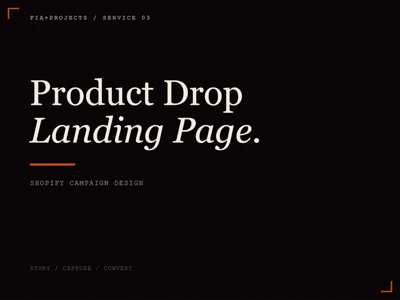 Cover image for Shopify Landing Page for a Product Drop