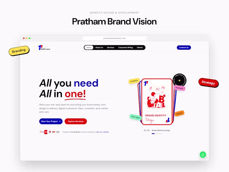 Cover image for Pratham Brand Vision Website Redevelopment