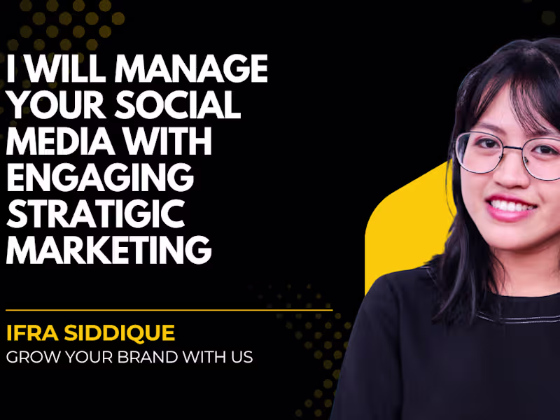 Cover image for I will be your marketing expert, social media manager 