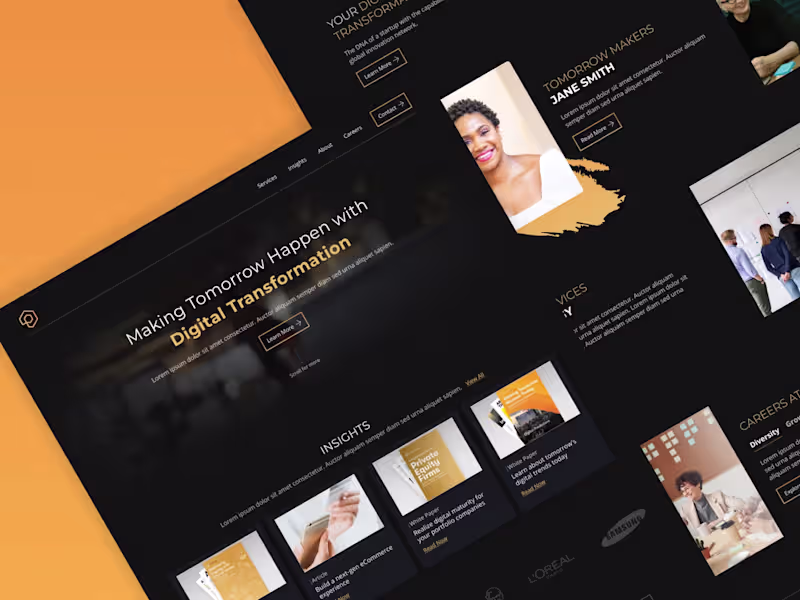 Cover image for Crafting a User-Centric Digital Experience for a Leading Tech