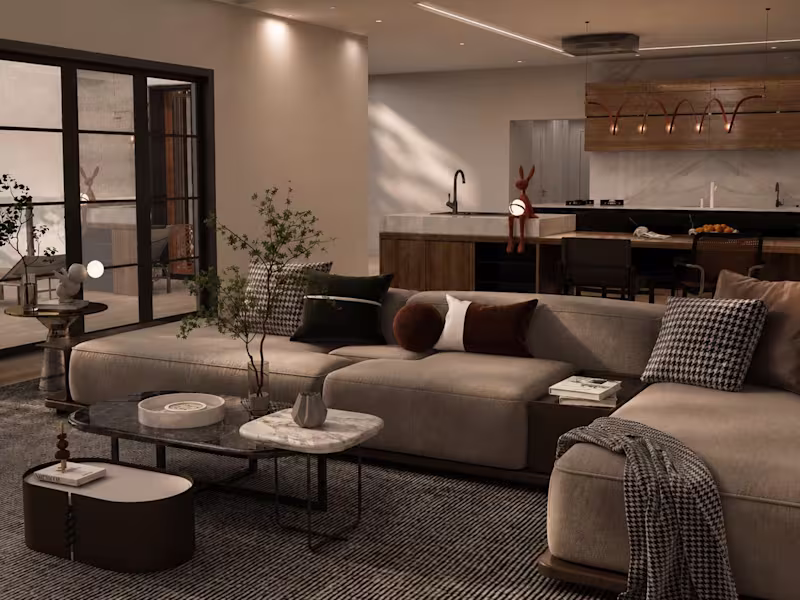 Cover image for A contemporary residential interior visualization