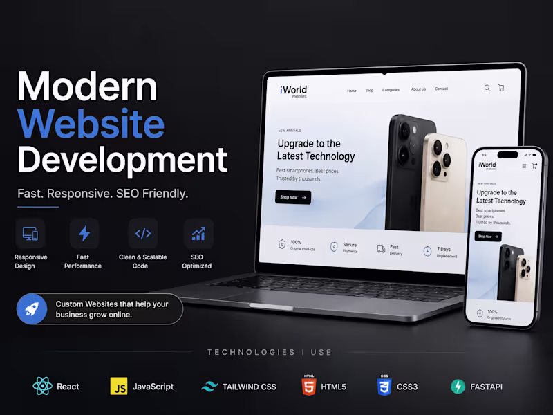 Cover image for Custom Website Development