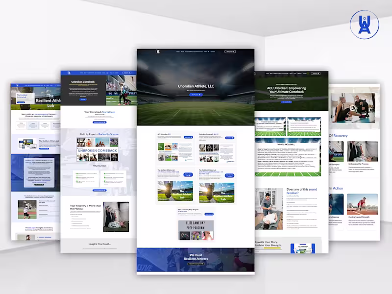 Cover image for Unbroken Athlete Kajabi Ecosystem & App Development