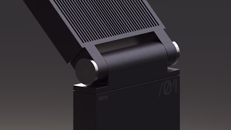 Cover image for Modern lamp with a huge hinge design