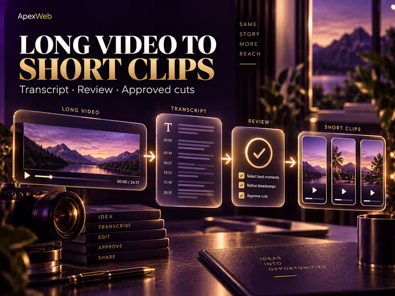 Cover image for Video Repurposing Pipeline with Human Clip Approval