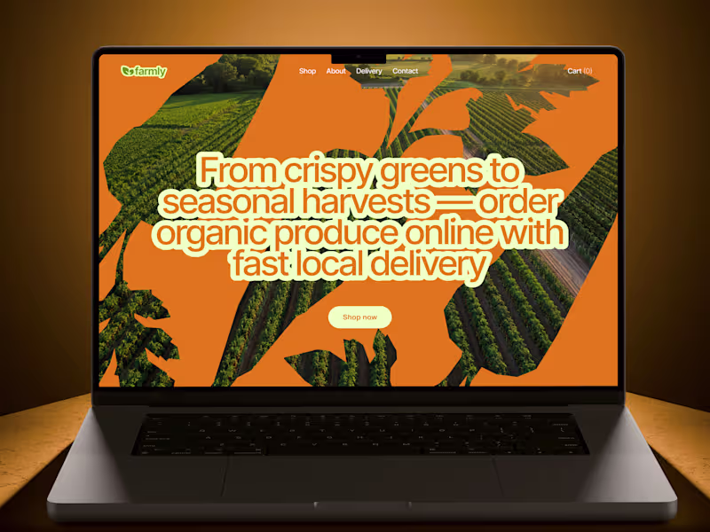 Cover image for 🥕 Web design for organic grocery store | Hyperactive
