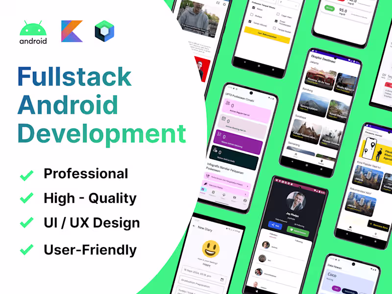 Cover image for Develop your professional & user-friendly Android application
