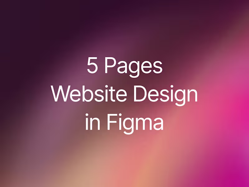 Cover image for Modern, Clean, and Beautiful Website Design