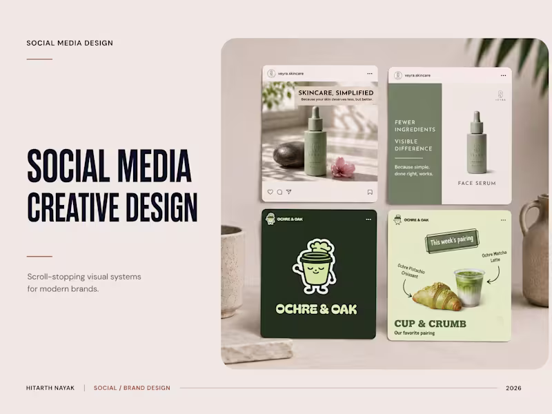 Cover image for Social Media Creative Design for Modern Brands