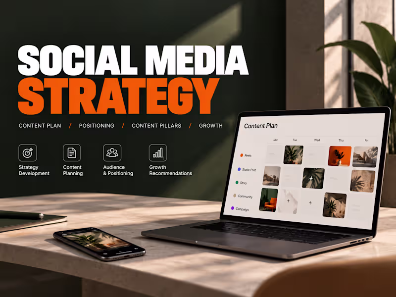 Cover image for Social Media Strategy & Content Plan