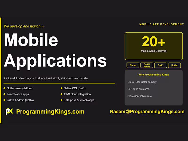 Cover image for Mobile App Development