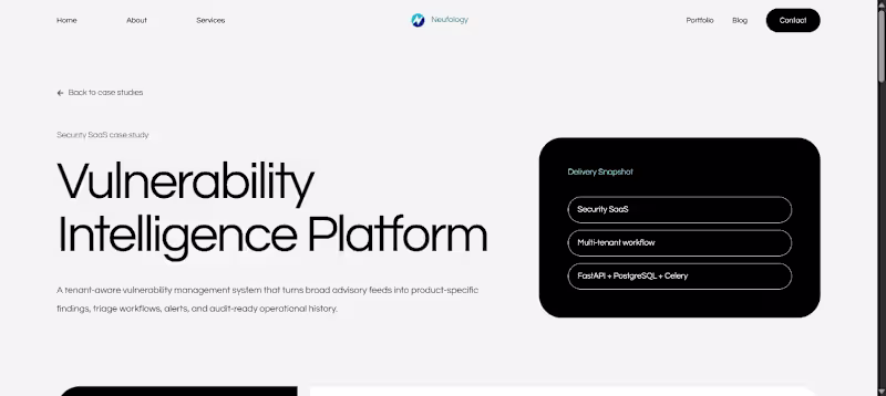 Cover image for Secure SaaS Architecture & Full-Stack Development
