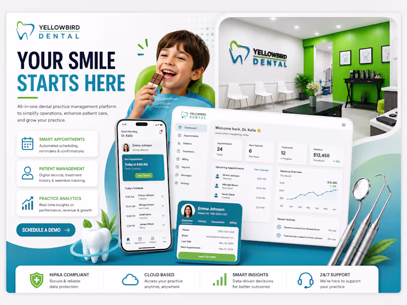 Cover image for A clean, modern website built