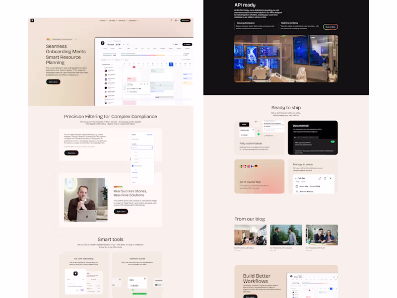 Cover image for SaaS Onboarding & Workflow Management Landing Page