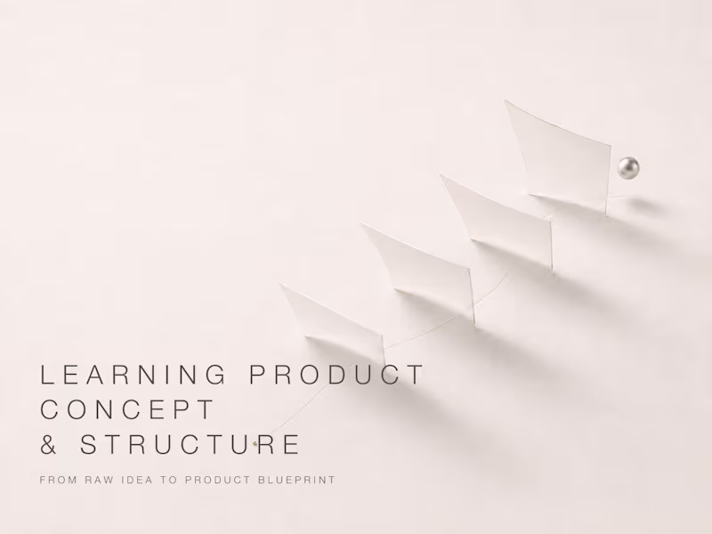 Cover image for Learning Product Concept & Structure