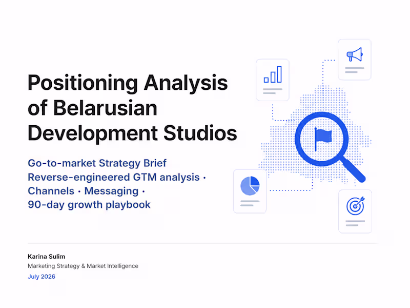 Cover image for Positioning Analysis of Belarusian Development Studios