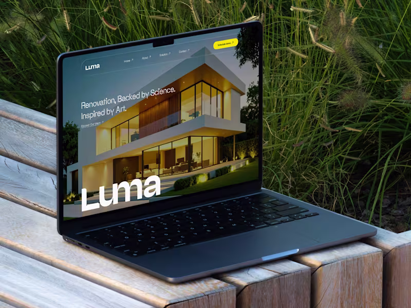 Cover image for Luma: Website Design for a Renovation Company