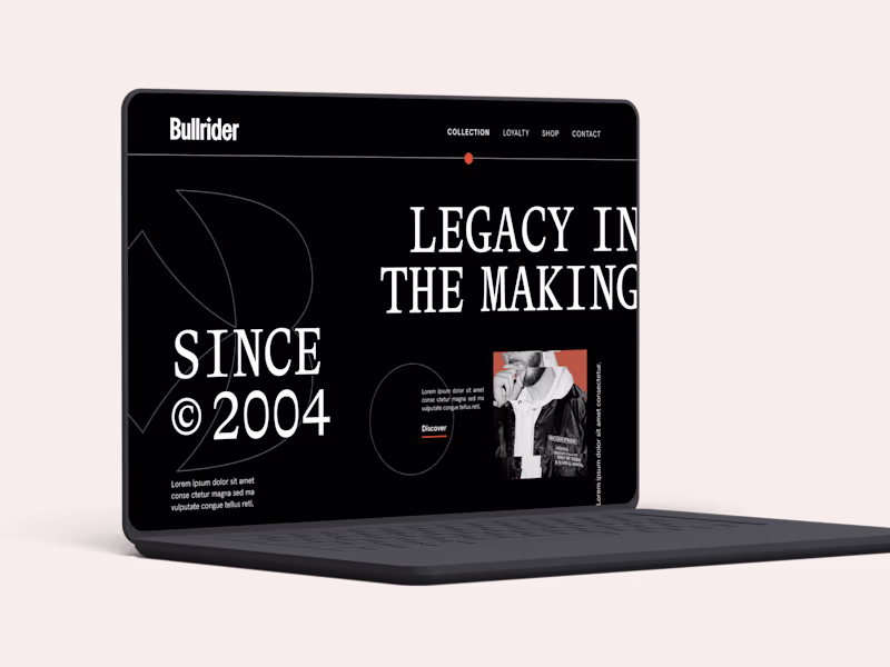 Cover image for Bullrider · Web & Graphic Design