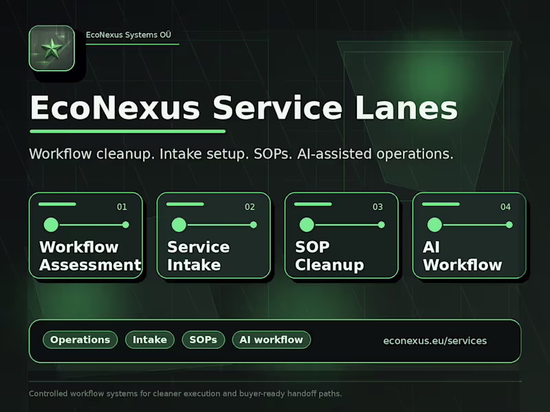 Cover image for Fixed-scope service structure for EcoNexus