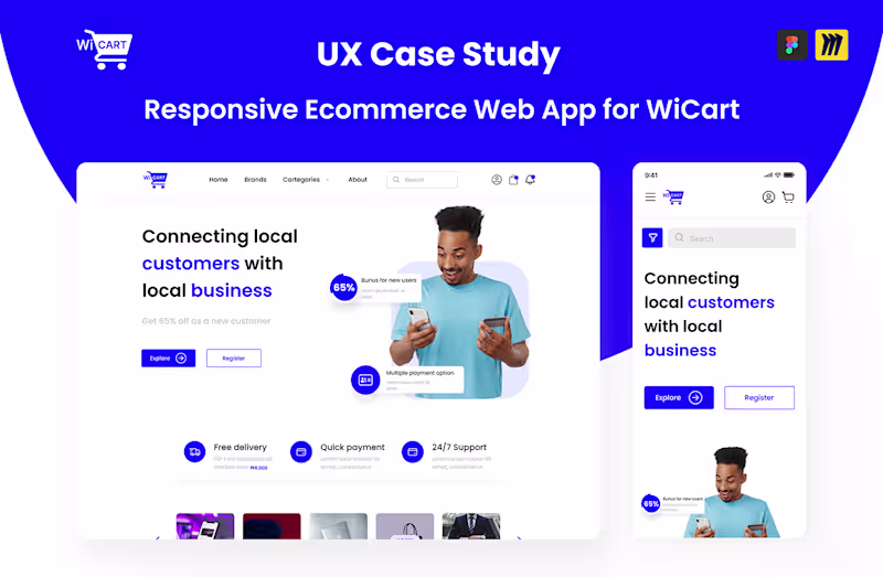 Cover image for Responsive E-commerce Web App.