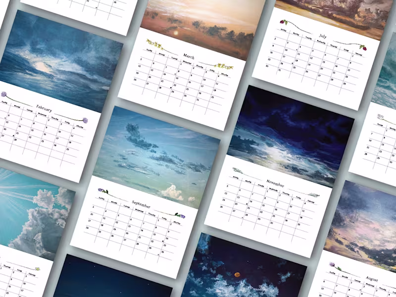 Cover image for 2023 Skies Calendar Design