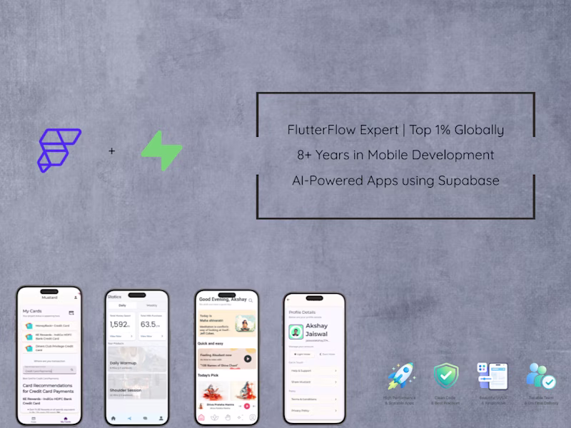 Cover image for FlutterFlow + Supabase App Under 2 weeks | Constant Support