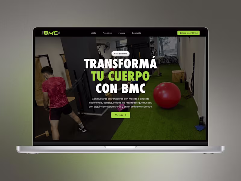 Cover image for Framer Web Development - BMC - Gym
