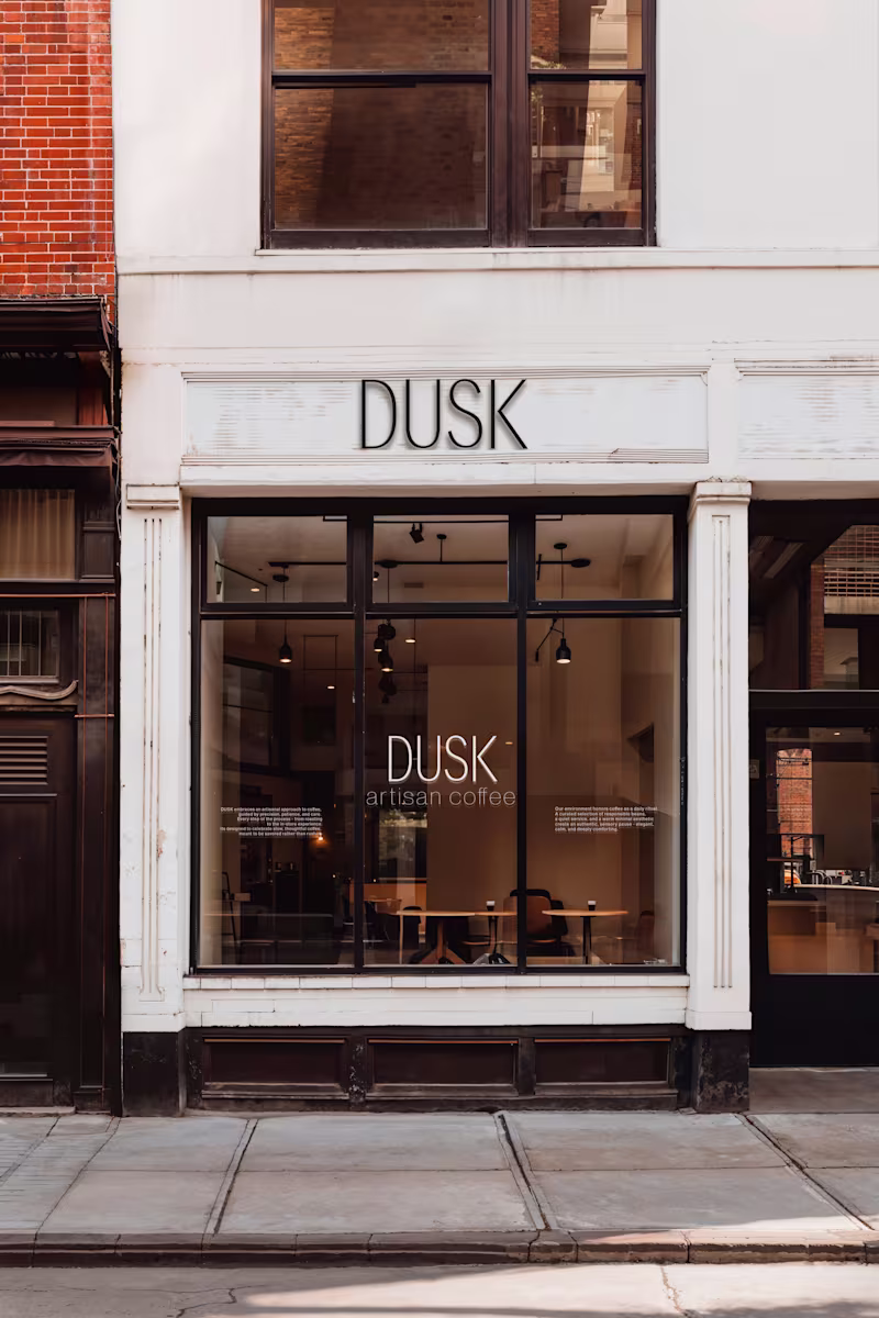 Cover image for 
DUSK - Coffee Shop Brand