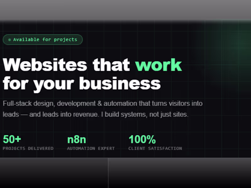 Cover image for Full stack web design, development,