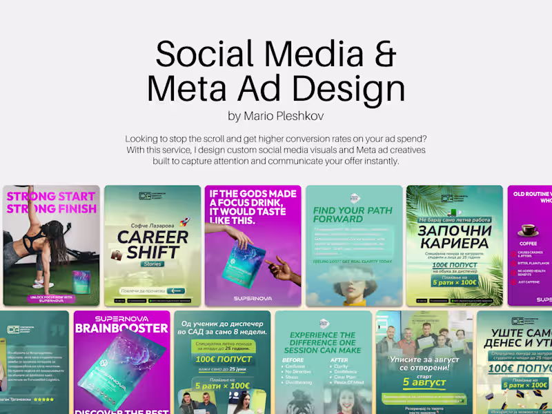 Cover image for Social Media & Meta Ad Design