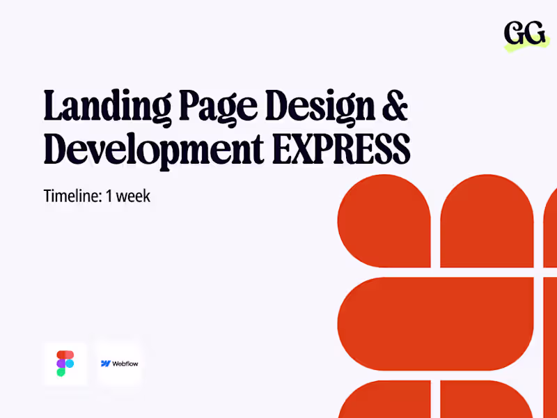 Cover image for Landing Page Design & Development EXPRESS