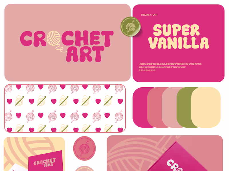 Cover image for Crochet Art| Branding and packaging design