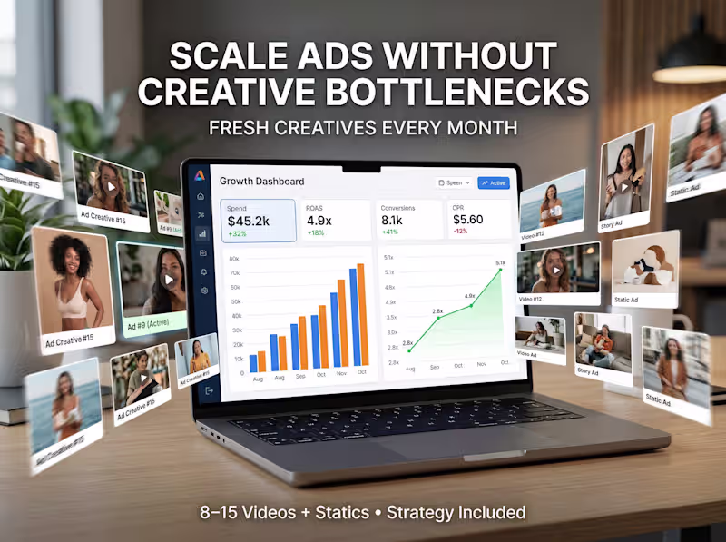 Cover image for Monthly Video Ad Pipeline : 8 to 15 Videos/Month