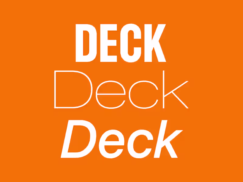 Cover image for Pitch Deck