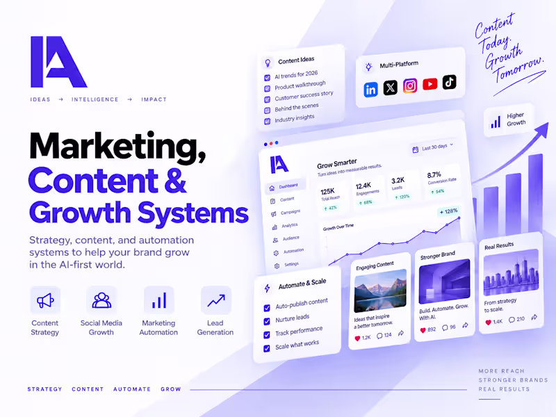 Cover image for Marketing, Content & Growth Systems