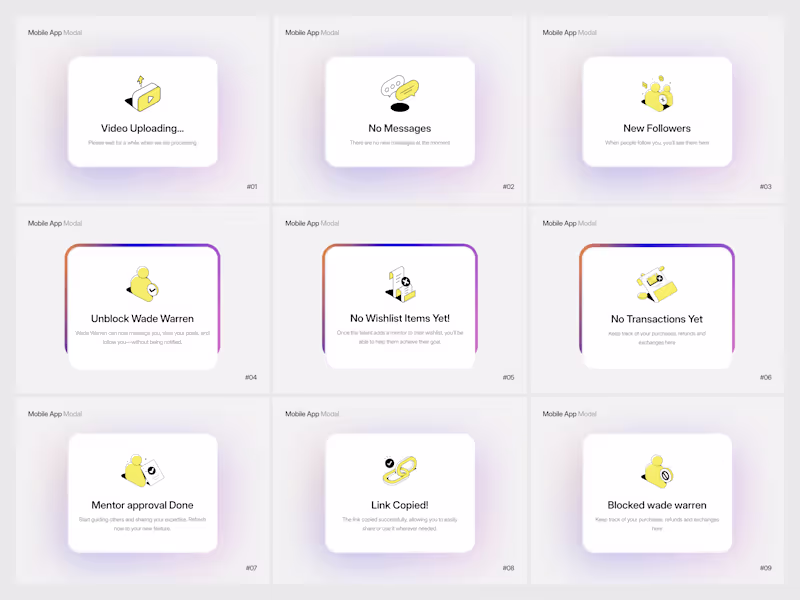 Cover image for Mobile App Modal UI System