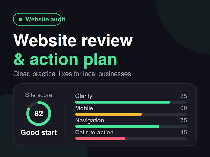 Cover image for Website Audit & Action Plan for Local Businesses
