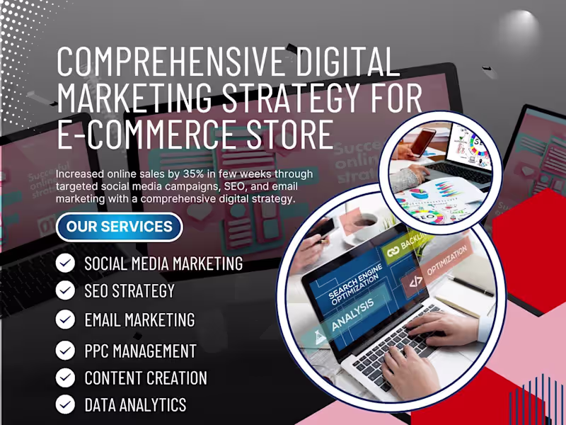 Cover image for Comprehensive Digital Marketing Strategy for E-commerce Store
