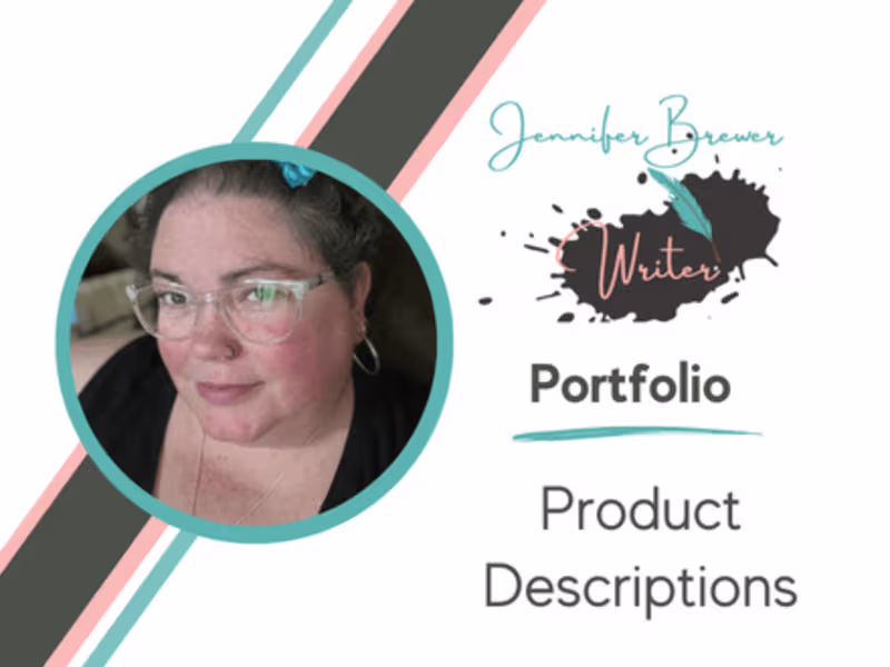 Cover image for Product Descriptions Portfolio