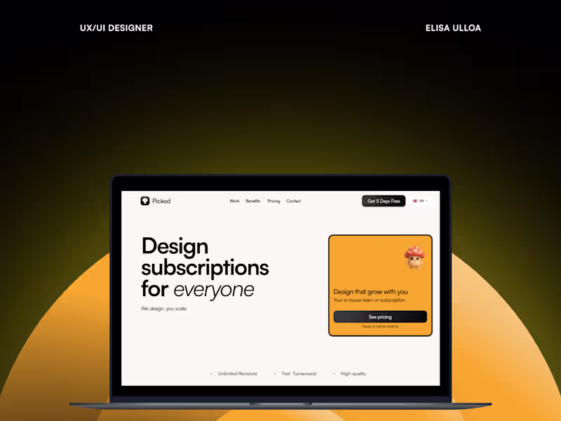 Cover image for Website and Brand Creation for Picked