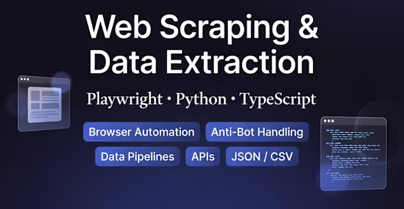 Cover image for Web Scraping & Data Extraction with Playwright and Python