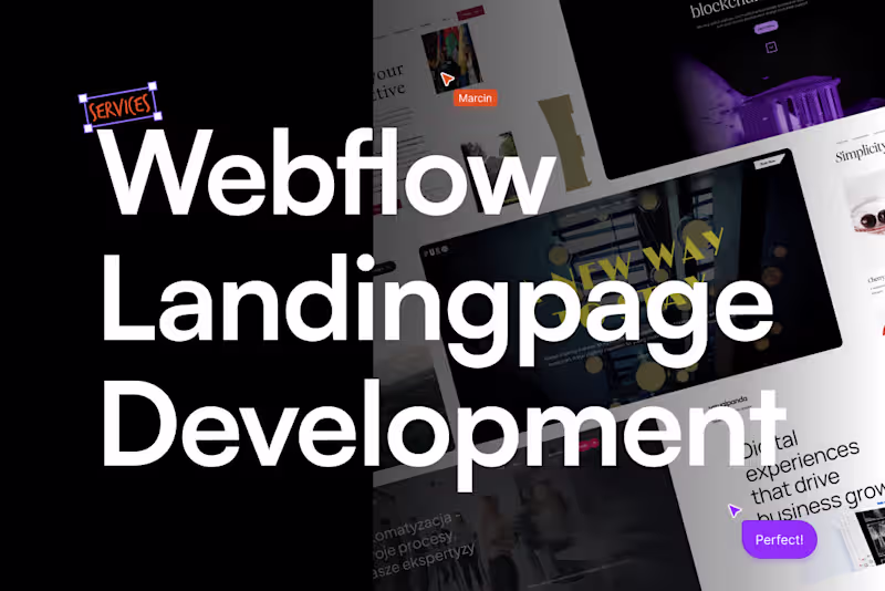 Cover image for Webflow Landingpage Development