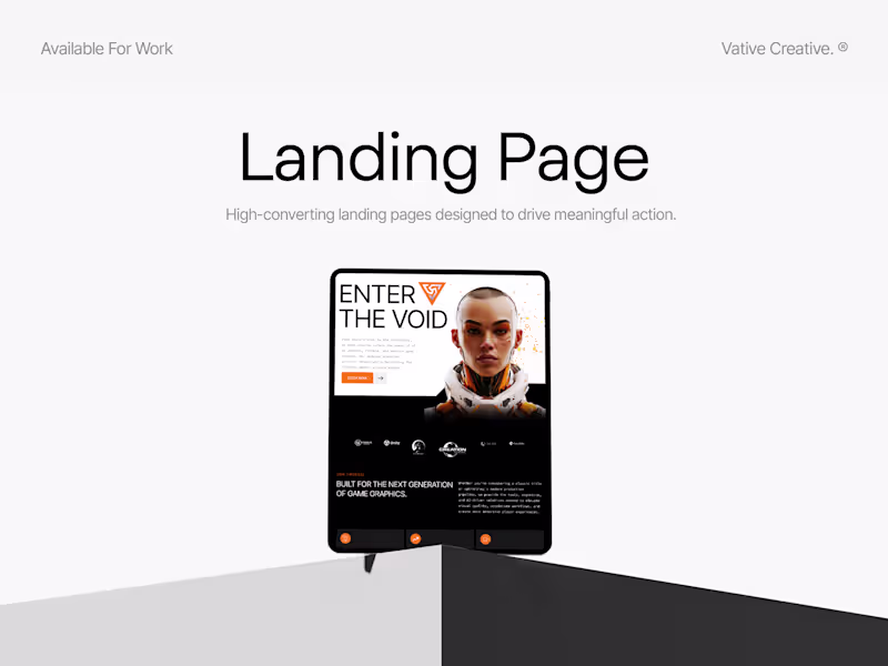 Cover image for Landing Page Website Design 