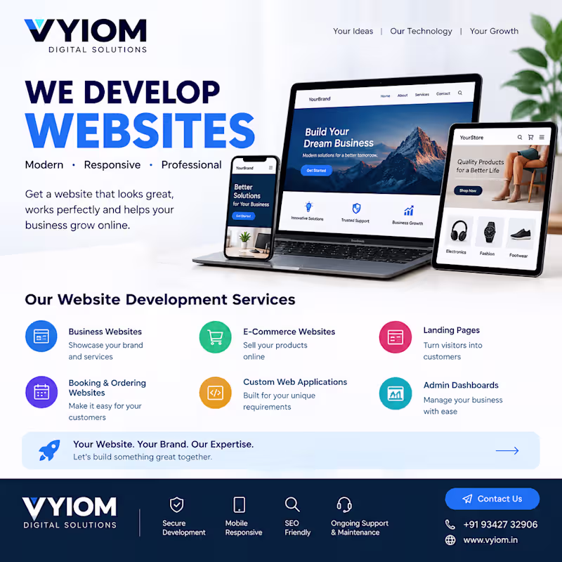 Cover image for Website development