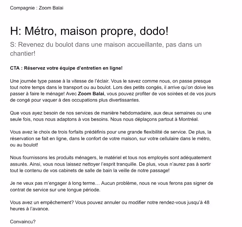 Cover image for French Canadian Landing Page Copywriting