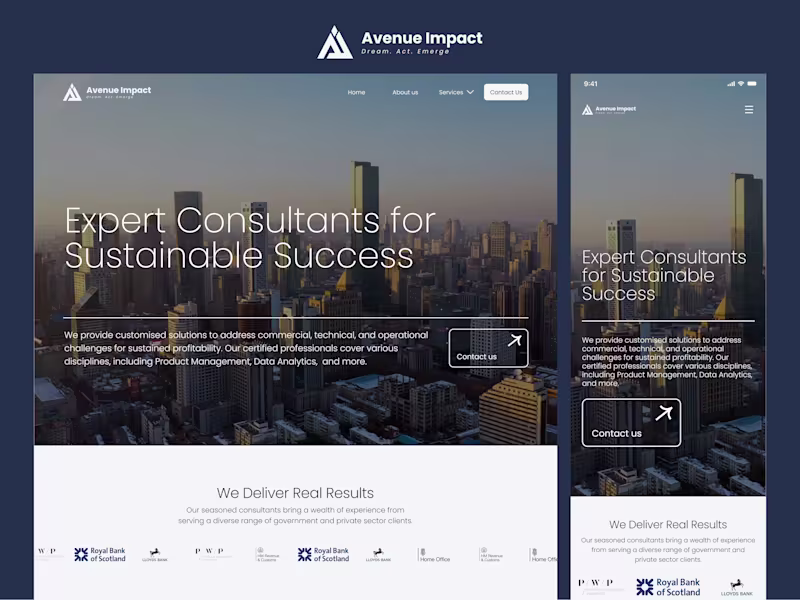 Cover image for Avenue Impact Platform Development