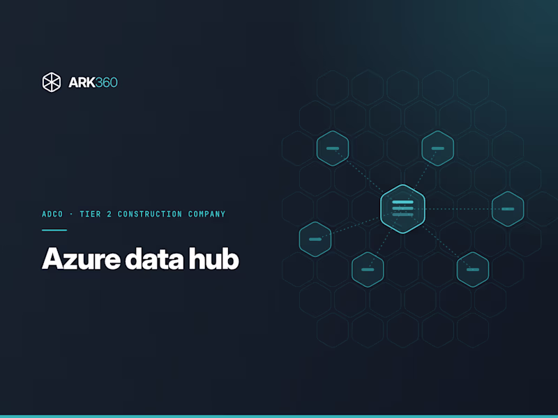 Cover image for Azure data hub at ADCO